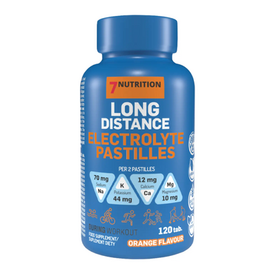 7Nutrition Long Dist. Electrolyte 120past - Pomarań - ZdroweTO.pl
