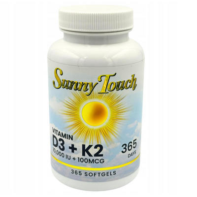 Sunny Touch D3 10000IU + K2 100cmg - 365softgels - ZdroweTO.pl