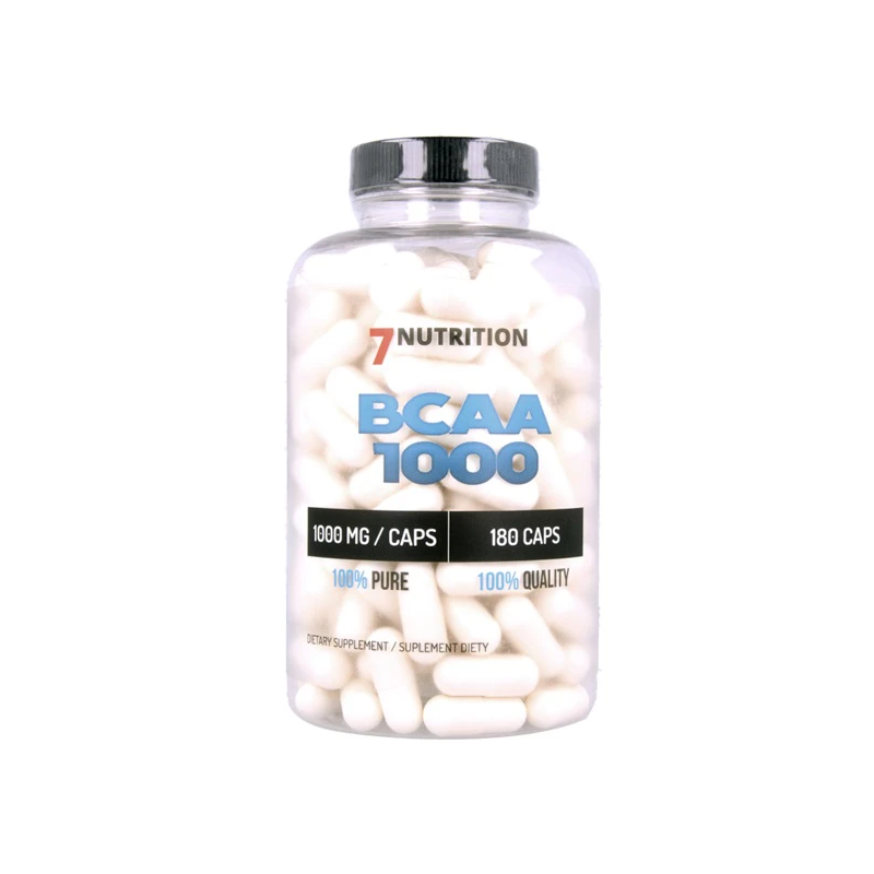 7Nutrition BCAA 2:1:1 1000 - 180kaps. Aminokwasy - ZdroweTO.pl