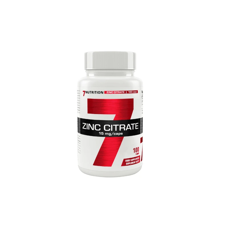 7Nutrition Zinc Citrate 15mg - 100kaps. - ZdroweTO.pl
