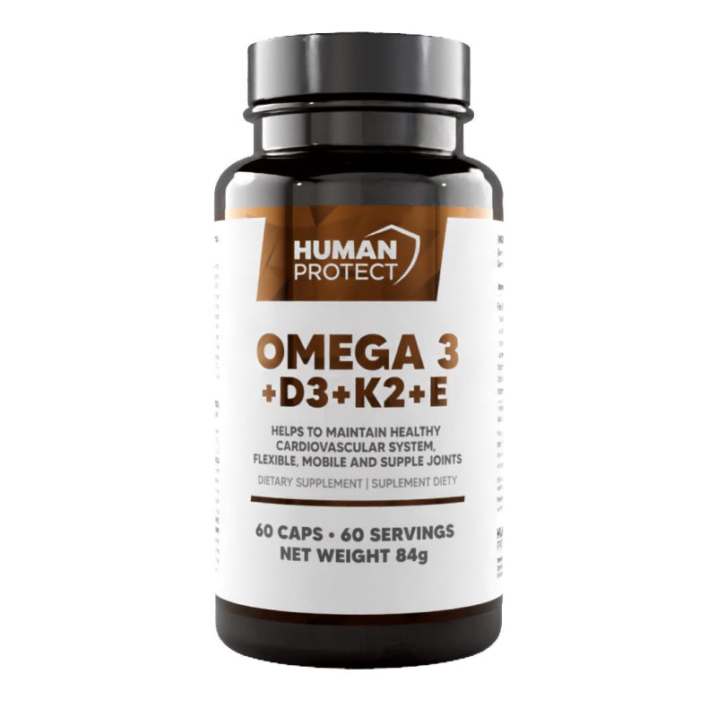 Human Protect Omega3 + D3 + K2 + E - 60softgels - ZdroweTO.pl