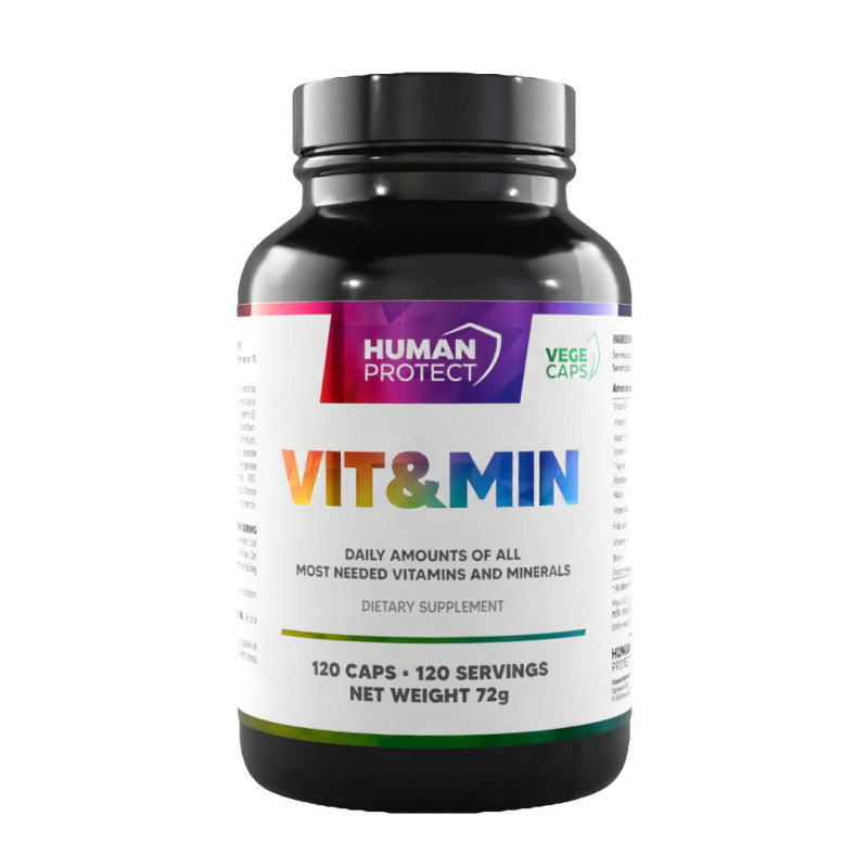 Human Protect VIT&MIN Vitamin&Minerals - 120vcaps. - ZdroweTO.pl