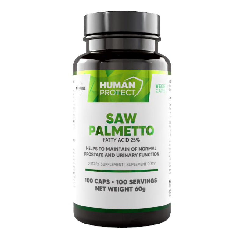 Human Protect Saw Palmetto 500mg 25% - 100vcaps. - ZdroweTO.pl