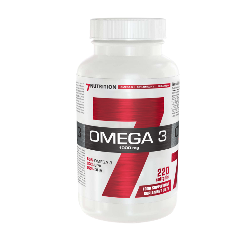 7Nutrition Omega-3 55% 1000mg - 220softgel. - ZdroweTO.pl