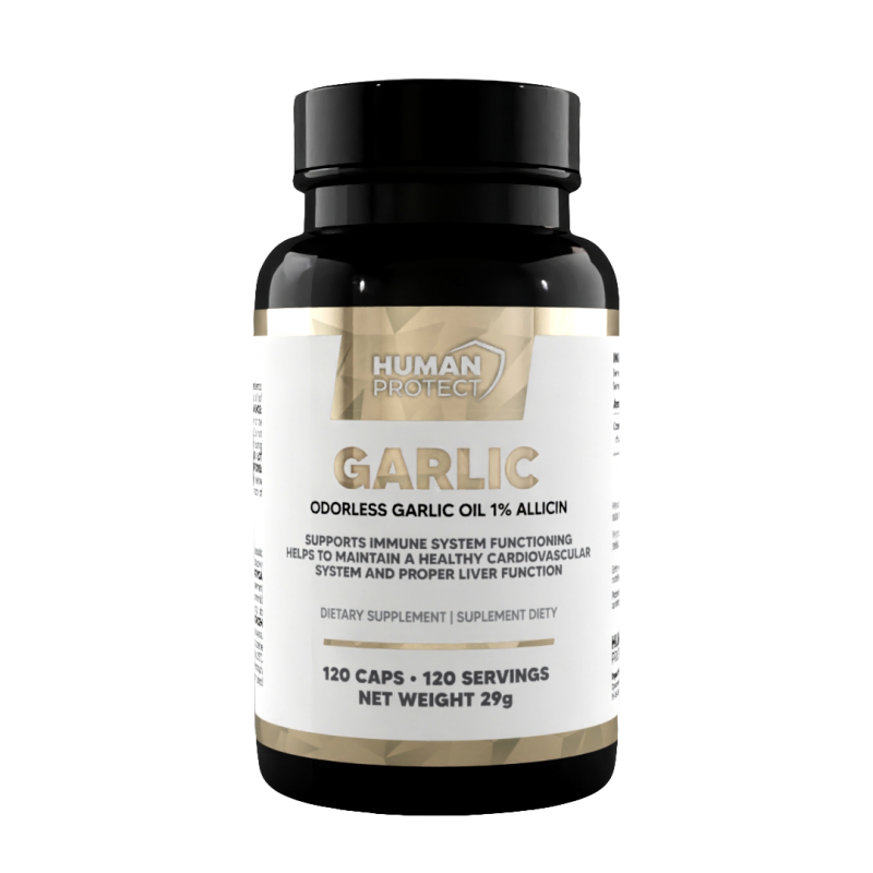 Human Protect Garlic Odorless - 120softgels - ZdroweTO.pl