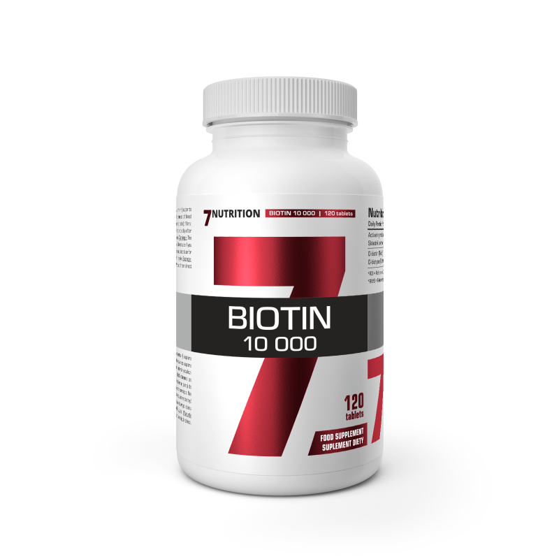 7Nutrition Biotin 10,000 - 120tab. Biotyna - ZdroweTO.pl