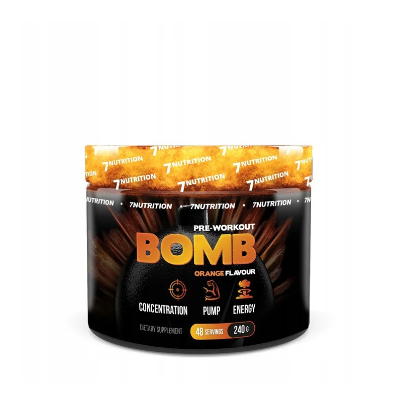 7Nutrition BOMB Pre-Workout 480g - Pomarańcza - ZdroweTO.pl