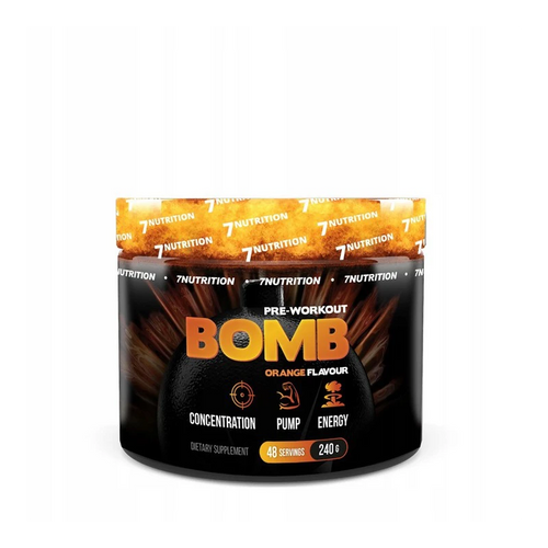 7Nutrition BOMB Pre-Workout 480g - Pomarańcza - ZdroweTO.pl