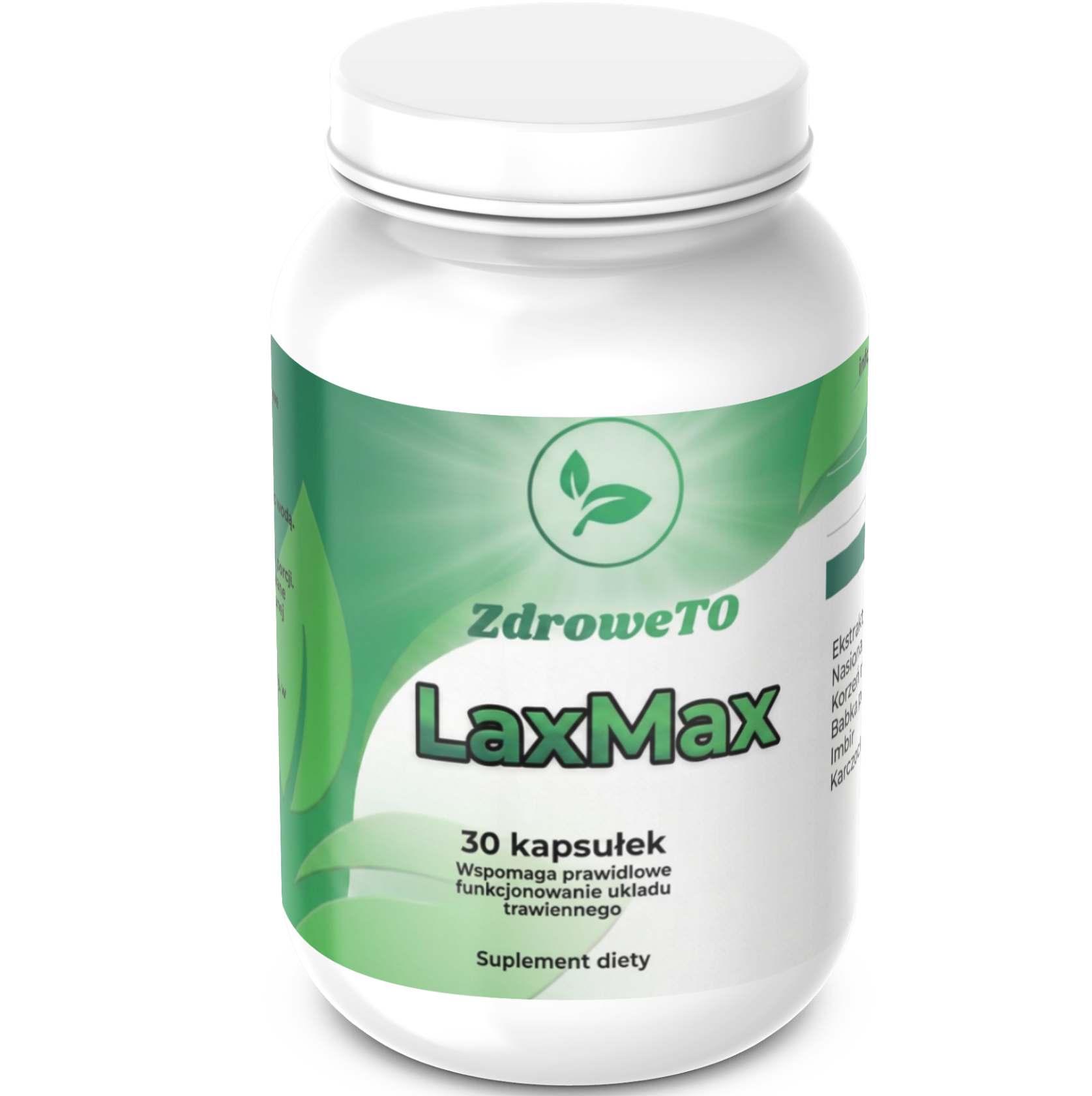 Lax Max - 30kapsułek Wspomaganie układu trawiennego - ZdroweTO.pl