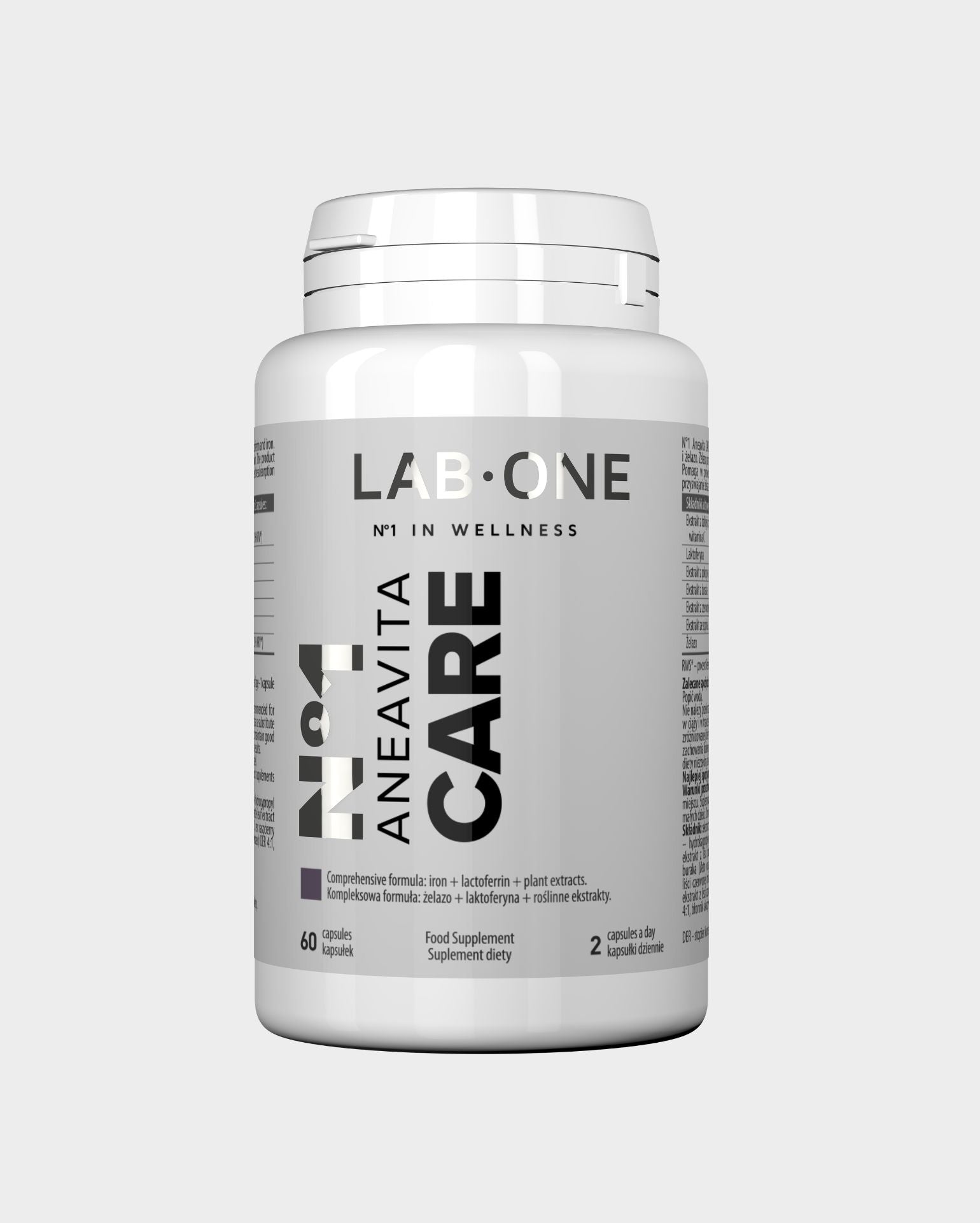 Lab One Aneavita Care 60kaps. Żelazo - ZdroweTO.pl