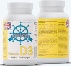 Navigator Vitamin D3 4000IU - 365 softgels - ZdroweTO.pl