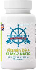 Navigator Vitamin D3 10000IU + K2 200mcg - 60vcaps - ZdroweTO.pl