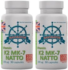 Navigator Vitamin K2 MK-7 NATTO 200mcg - 90vcaps. - ZdroweTO.pl
