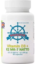 Navigator Vitamin D3 10000IU + K2 200mcg - 90kap. - ZdroweTO.pl