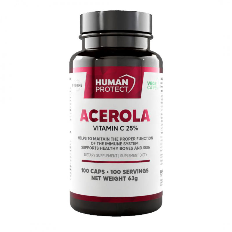 Human Protect Acerola 500mg - 100 vcaps. - ZdroweTO.pl