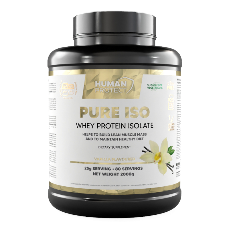 Human Protect Pure Iso 2 kg — izolat białka serwatkowego WPI o smaku Wanilii - ZdroweTO.pl