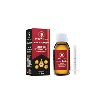 Końska Dawka Iodum Quattro 4 Formy Jodu - 125ml Jod - ZdroweTO.pl