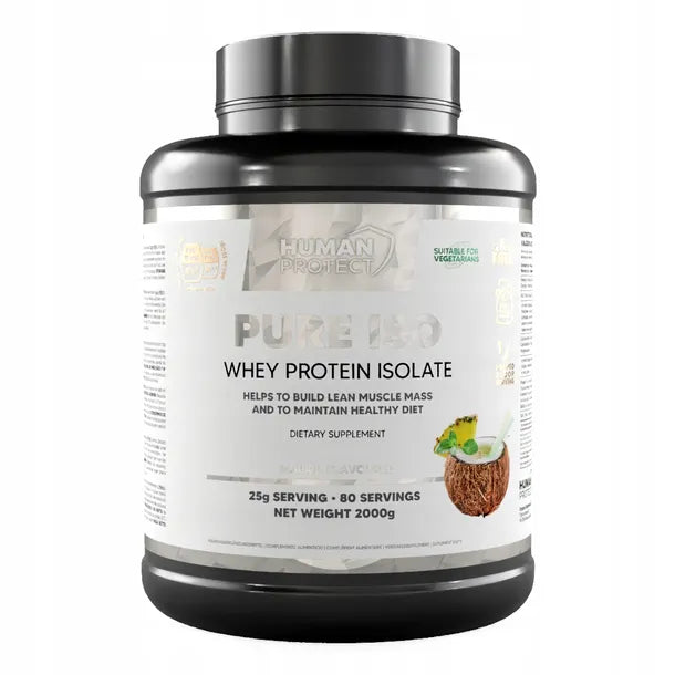 Human Protect Pure Iso 2 kg — izolat białka serwatkowego WPI o smaku Malibu - ZdroweTO.pl
