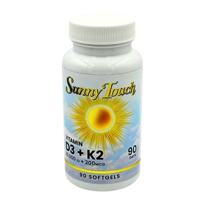 Sunny Touch D3 10000IU + K2 100mcg - 90softgels - ZdroweTO.pl