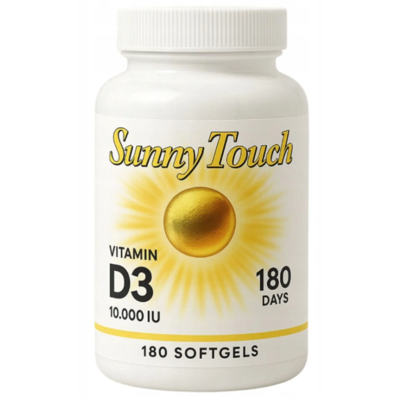 Sunny Touch Witamina D3 10000iu - 180softgels - ZdroweTO.pl